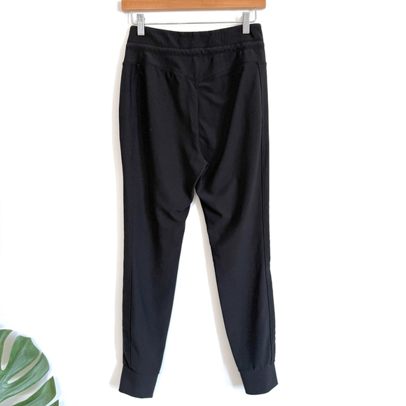 Halara Softlyzero Joggers Black Ribbed Women's Size Small Drawstring Pockets - Picture 3 of 9